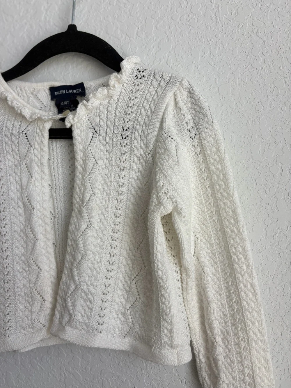 Ralph Lauren cropped cable